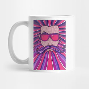 Purple and Pink Beard Mug